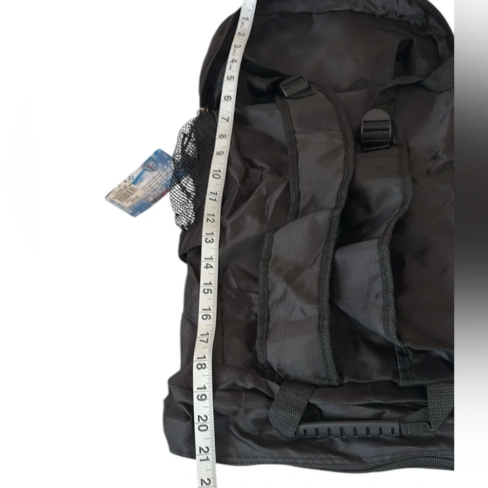 USS Midway backpack in a pouch, collectors item, black,many compartments, unisex